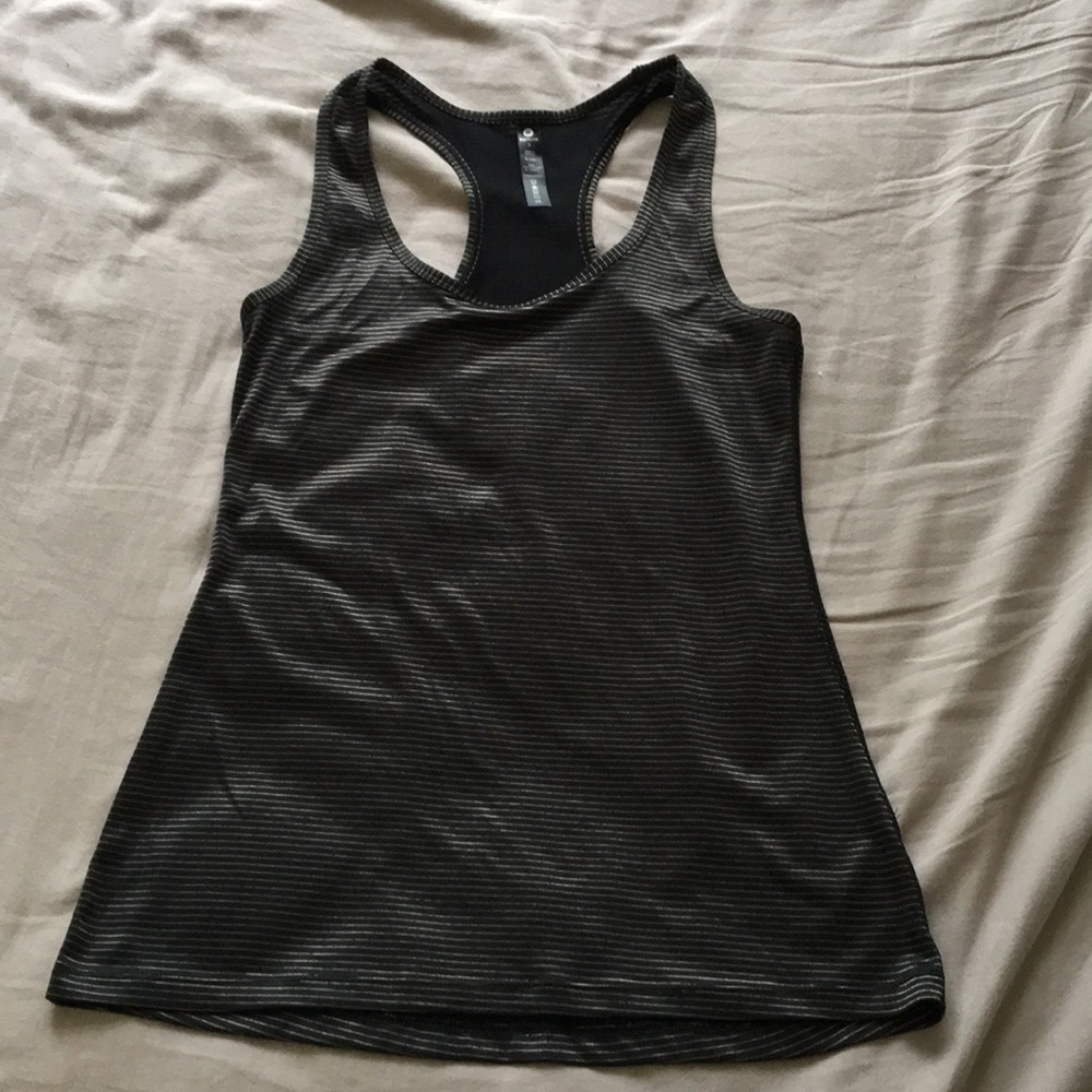 Striped black and colt tank top